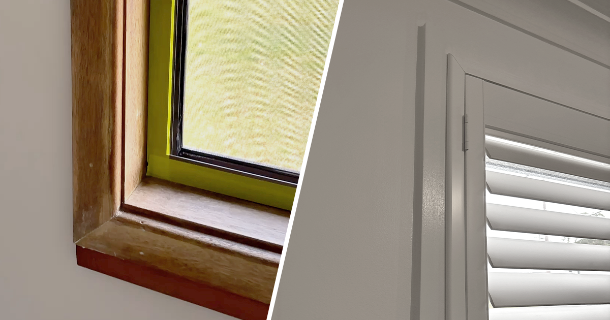 How to paint timber trims